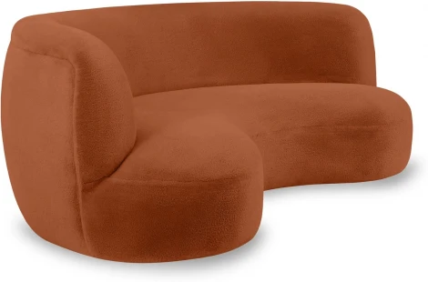 Диван Patti 2400 ОГОГО (арт.853245), (Мех/Кирпичный)