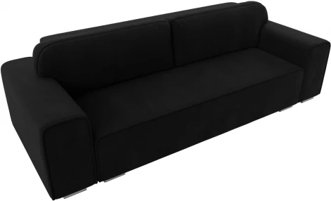 Диван прямой Лига-029 (Черный/Микровельвет) Лига Диванов арт.121025