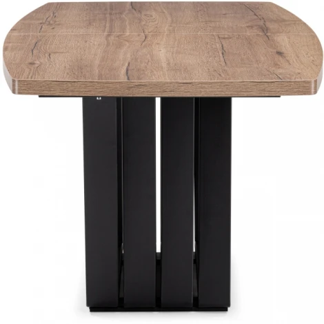 Стол на тумбе Woodville Эудес дуб галифакс табак / черный 551078