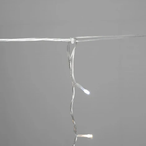 Гирлянда Занавес Облегченный 5,5 x 3 м тепло-белый с мерцанием белого диода 220В, 360 LED, провод прозрачный ПВХ, IP54 Laitcom PCL360NOTBLW-10-2WW