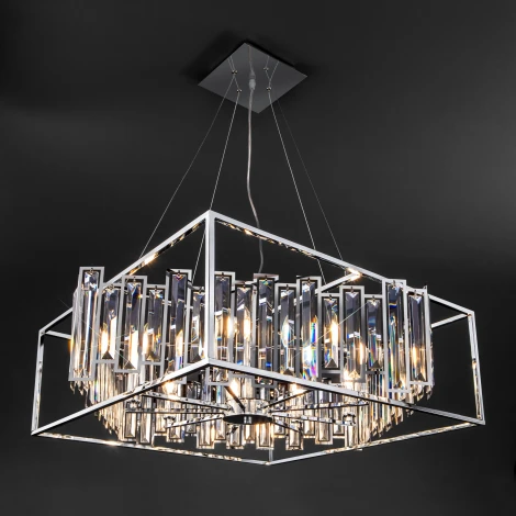 Подвесная люстра Bogate's Cella 312/9 Strotskis (220V, хрусталь, на тросе)