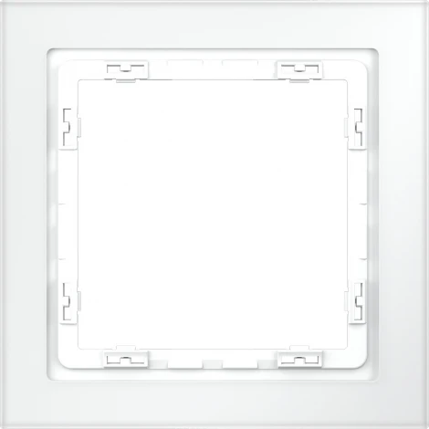 Рамка на 1 пост (белый, матовый, стекло) Voltum S70 VLS110102