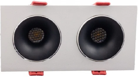 Встраиваемый точечный светильник AM Group AM480-2 BK+WH 15,4W