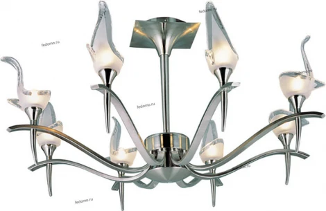 Потолочная люстра N-Light PX-0652 PX-0652/8A satin chrome