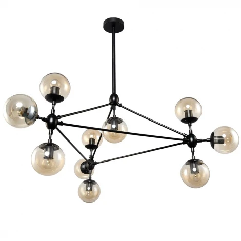 Потолочная люстра RiForma Atom 2-4856-10-BK E27