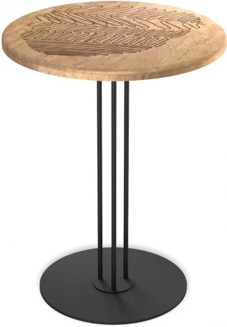 Столик журнальный Sheffilton SHT-CT44-1/H43 тирион/черный муар