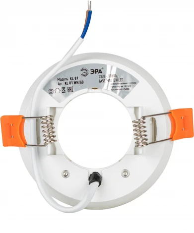 Встраиваемый точечный светильник ЭРА KL81 WH/GD (220V, круглые)