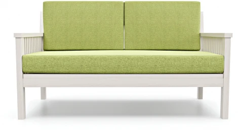 Диван Arsko Норман М беленый дуб зеленая рогожка