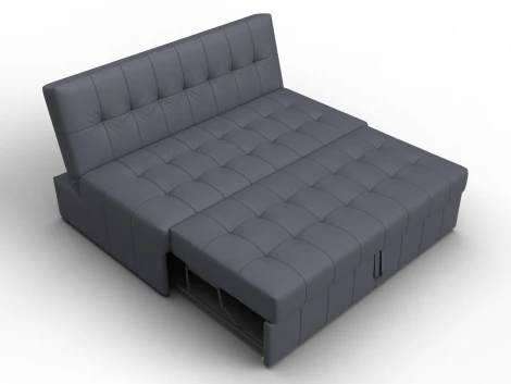 Диван прямой Лига-107 (140) (ЛДСП,Брус,Фанера,Экокожа/Серый) Лига Диванов 134926