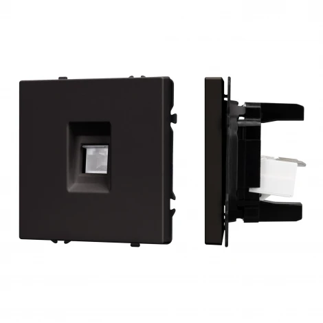 Механизм компьютерной розетки SCT-NOBE-MPC1-SFPL-BK (RJ-45, CAT6) (Arlight) 054305