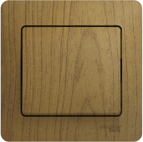 Выключатель встраиваемый одноклавишный (дуб) Systeme Electric Glossa GSL000512