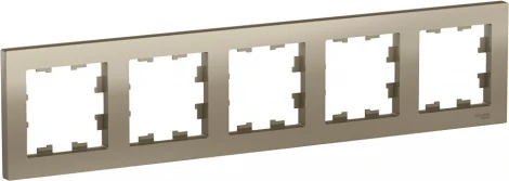 Рамка на 5 постов (шампань) Systeme Electric AtlasDesign ATN000505