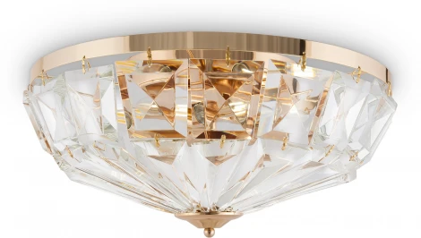 Потолочная люстра буше Maytoni Facet MOD094CL-06G (220V, хрусталь, круглые)