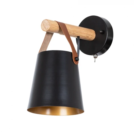 Бра Arte Lamp Thomas A7032AP-1BK (220V, выключатель)