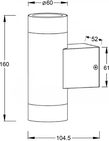 Архитектурная подсветка Oasis Light TUBE 5004-2 Bl (220V, IP44)