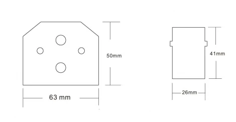 Заглушка для встраиваемого трека 220V в натяжной ПВХ потолок Crystal Lux Space 220 CLT 0.235 06 BL