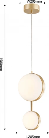 Подвесной светильник Favourite Asterismo 4448-2P (LED, 220V, на проводе, шарики)