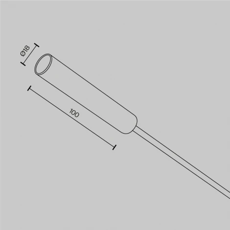 Заглушка с питанием Maytoni Accessories For System Axity CA003EC-B (48V)