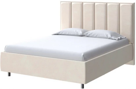 PROxSON Кровать Routa без основания (Ткань: Велюр Casa Сахарный) 90x200