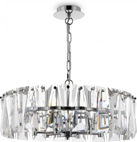 Подвесная люстра Maytoni Puntes MOD043PL-06CH (220V, хрусталь, на цепи, круглые)