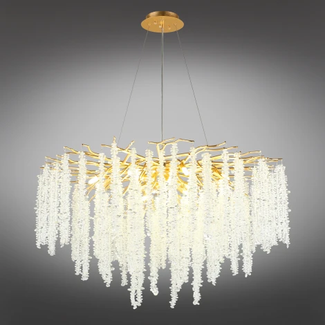 Подвесная люстра Aployt Paulina APL.848.03.15 (220V, хрусталь, на тросе, ветки)