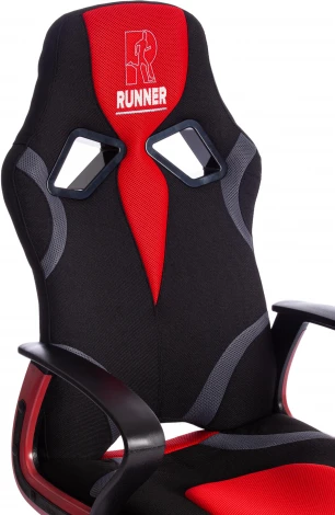Компьютерное кресло игровое Tetchair RUNNER (Ткань/Черный,Красный) 12874