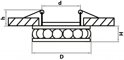 Встраиваемый точечный светильник Lightstar Monilo 031704 (220V, хрусталь)