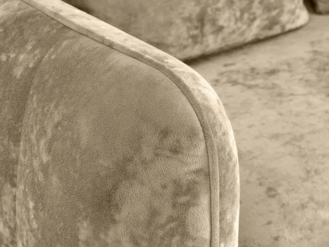 Диван Amsterdam трехместный ОГОГО (арт.786594), (Велюр,Ткань/Бежевый)