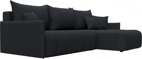 Диван угловой Лига-054 НПБ угол универсальный Лига Диванов (Замша) арт.129041