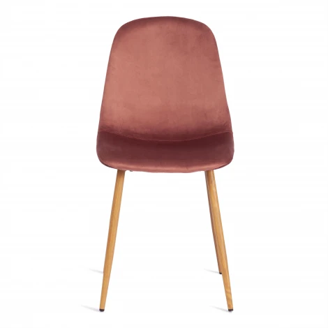 Стул BREEZE (mod. 4724) / 1 шт. в упаковке (Вельвет,Металл /Коралловый )