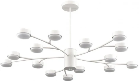 Потолочная люстра на штанге Lumion Torina 8265/15 металл/металл белый/белый GX53 LED 15*7W 220V