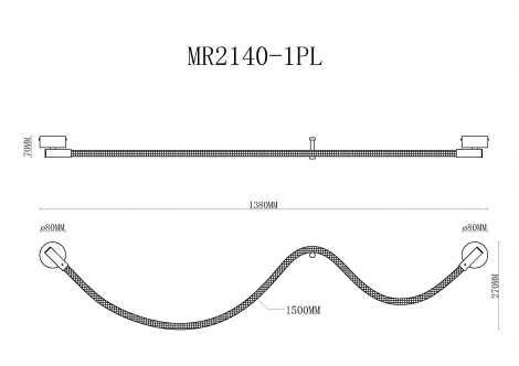 Настенный светильник MyFar Kenneth MR2140-1WL (LED, 220V, IP40)