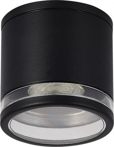 Потолочный уличный светильник ST-Luce Tubo SL9009.402.01 черный/белый GU10 1*50W (220V, круглые, IP65)