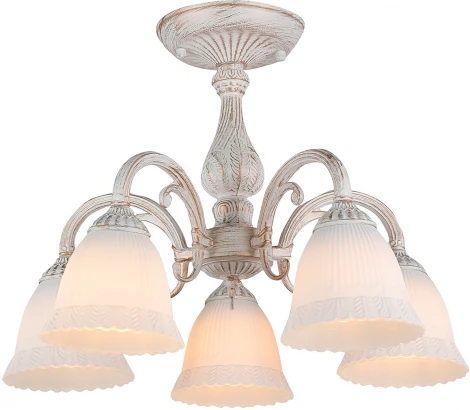 Потолочная люстра на штанге Versailles 1114/5PL E27 60W White (220V)