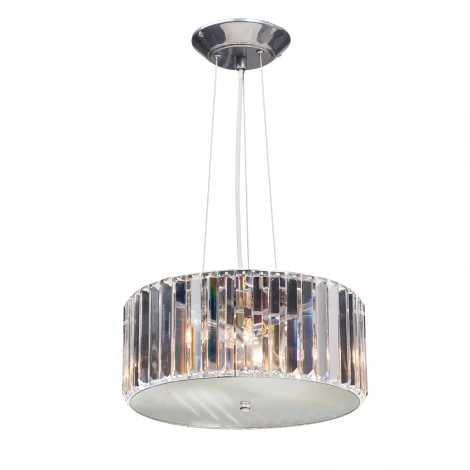 Подвесная люстра Vitaluce V5242-9/4S (220V, хрусталь, на тросе, круглые)