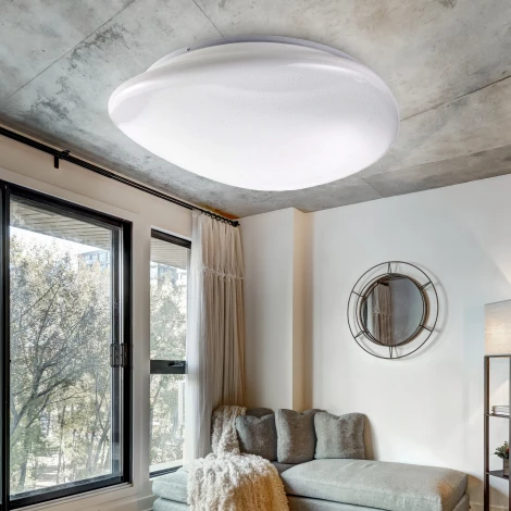 Потолочный светильник светодиодный с пультом и регулировкой цветовой температуры ЭРА SPB-6 Stone 70-RC (220V, звездное небо)