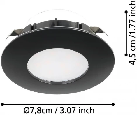 Встраиваемый точечный светильник светодиодный Eglo PINEDA 900743 (220V, круглые)