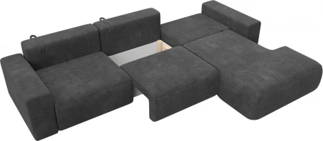 Диван угловой Лига-036 НПБ Классик Лонг правый угол Лига Диванов (Велюр) арт.127785