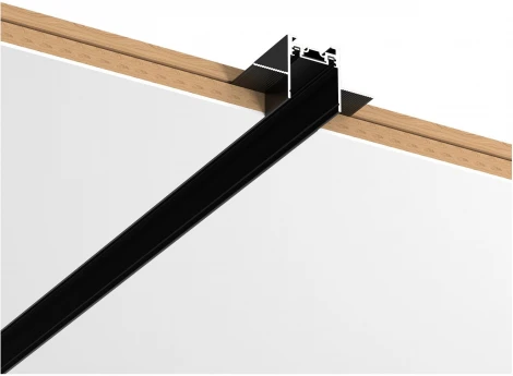 Шинопровод магнитный встраиваемый в ГКЛ 9мм ST Luce ST069.419.00 Черный Длина 1 000мм