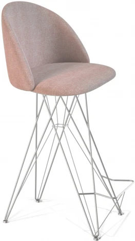 Стул барный SHT-ST35/S66 розовый десерт/хром лак Sheffilton 8902342202
