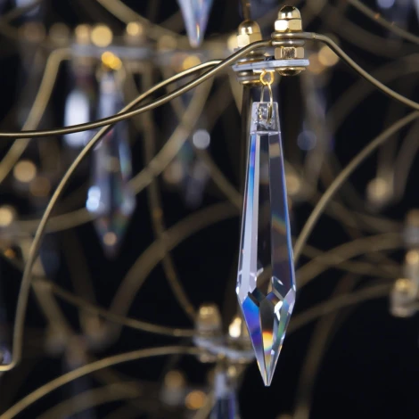 Подвесная люстра Loft It Mira 10259/800 Gold Asfour (LED, 220V, на тросе)