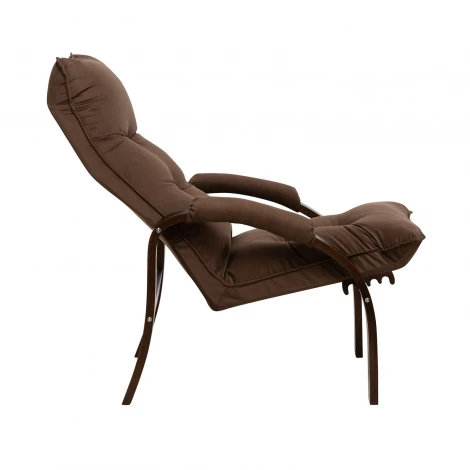 Кресло-трансформер Leset Левада (Фанера,Березовый шпон,Металл,Велюр/Орех) арт.2500000117138