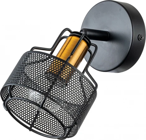 Спот Escada Zoom 1100/1A 1x40Вт E14, металл, чёрный/золото (220V)