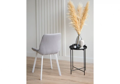 Стул на металлокаркасе Челси П светло-серый (zd 960) / белый 632444