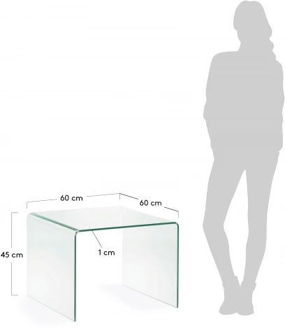 Журнальный стол La Forma (ex Julia Grup) Burano (Прозрачный/ Стекло) 23613