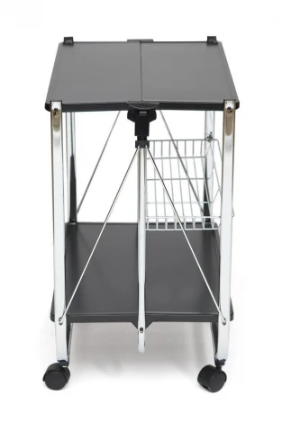 Столик сервировочный SC-5119 складной черный (металл)