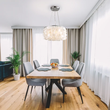 Подвесная люстра с перламутром Eurosvet Sandra 60005/4