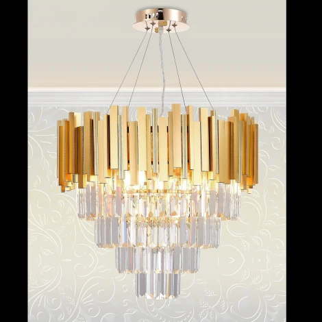 Подвесная люстра Natali Kovaltseva Bellezza 81427/8C GOLD