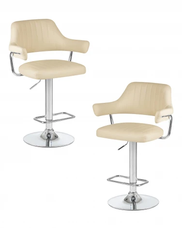 Набор 2 шт стул барный DOBRIN CHARLY (кремовый)