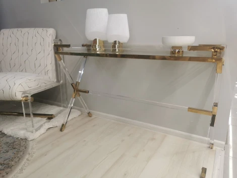 Консоль IST-CASA Джорджия MH-10ST, 120х40х76 см, прозрачный